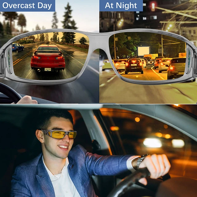 Night Vision Drivers Goggles Interior Accessory Protective Gears Sunglasses  Anti Glare Car Driving Night-Vision Glasses